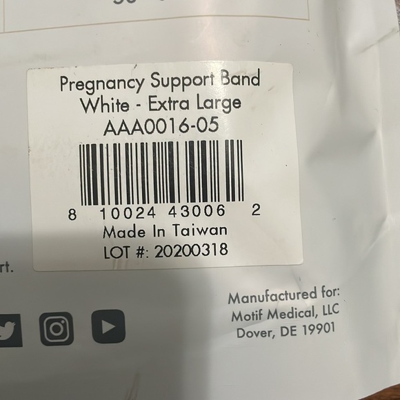 Motif Medical pregnancy Support Band - Picture 3 of 3